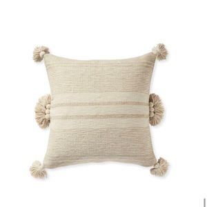 Serena & Lily 22” x 22” Ivory Surfside Pillow Cover NWT